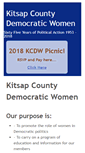 Mobile Screenshot of kitsapdemocraticwomen.org